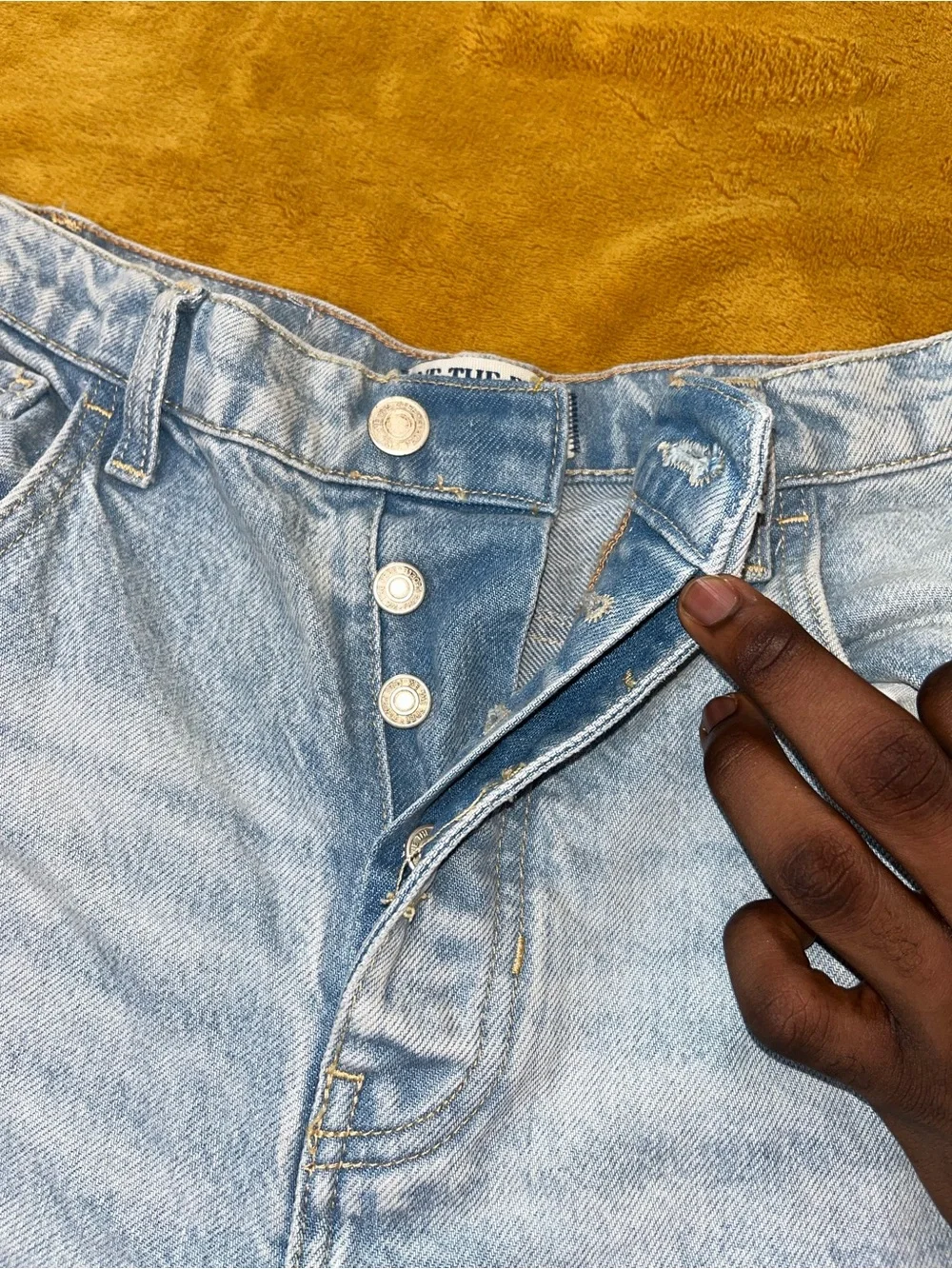 We The Free Light Blue Wide Leg Jeans